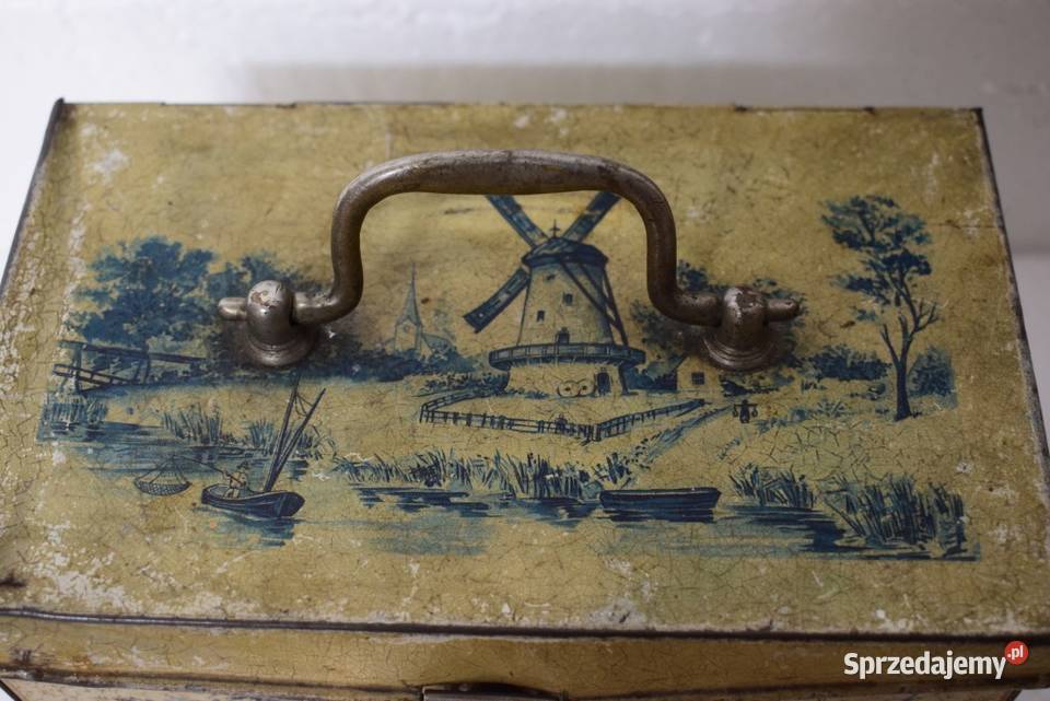 Stary metalowy kuferek Chełmno