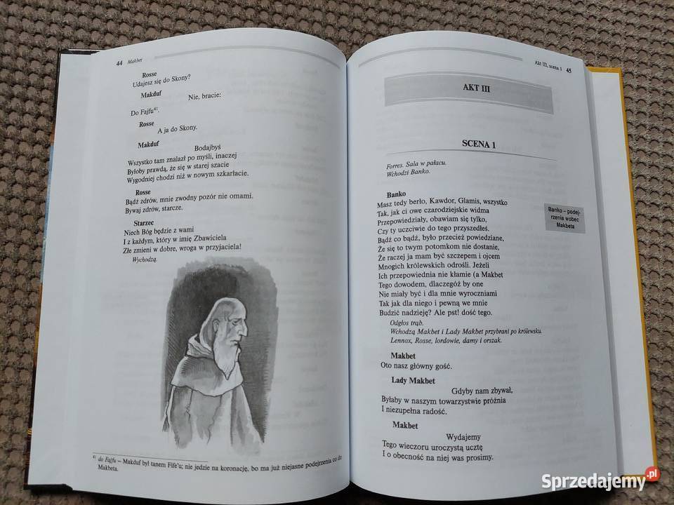 lektura z opracowaniem MAKBET William Szekspir Kraków sprzedam