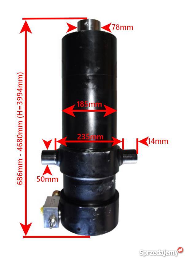 Siłownik Hydrauliczny SKOK 3994 Metry 30 TON Solec Kujawski