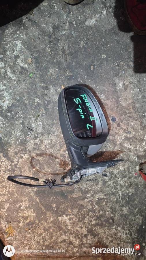 Skoda Fabia 2 lusterko lewe 5 pinowe Lubin