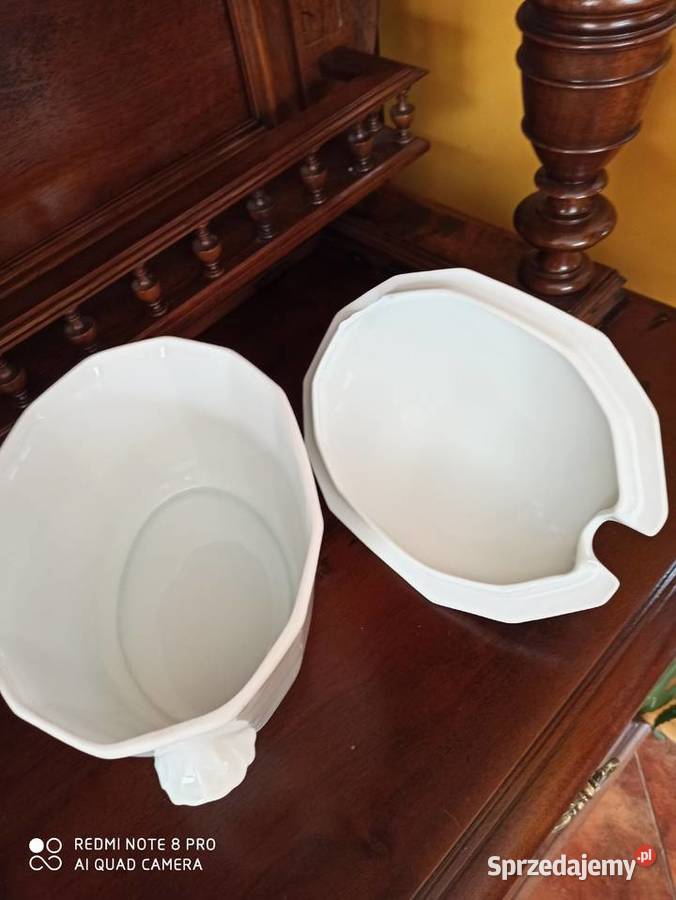 Przepiękna pełna elegancji duża waza Porcelana i szkło Gdańsk