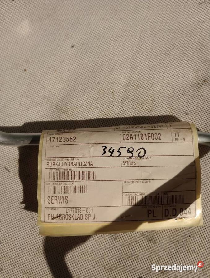 Rurka hydrauliczna NH 47123562 TM nieuszkodzony