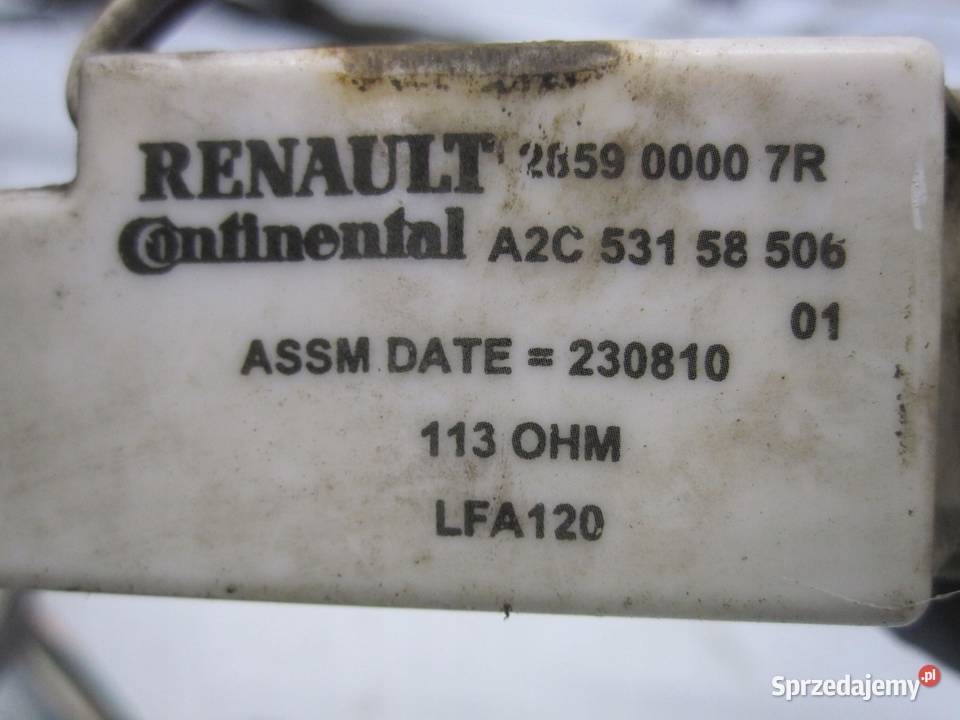 RENAULT GRAND SCENIC II 11r wiązka czujników PDC Materiały instalacyjne
