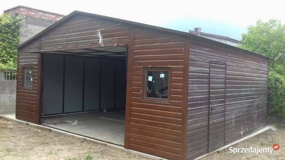 Garaż Blaszany Drewnopodobny Garaże Blaszane Łódź