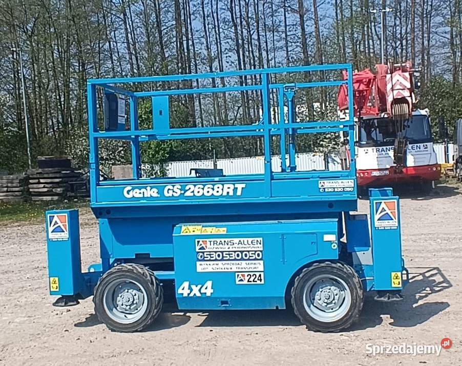 Podnośnik nożycowy GENIE GS 2668 RT 224 podest Jasło