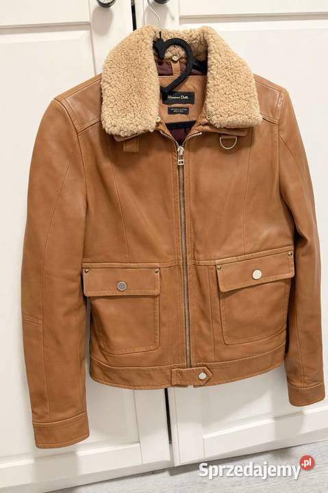 skórzana kurtka Massimo Dutti XS mazowieckie Warszawa