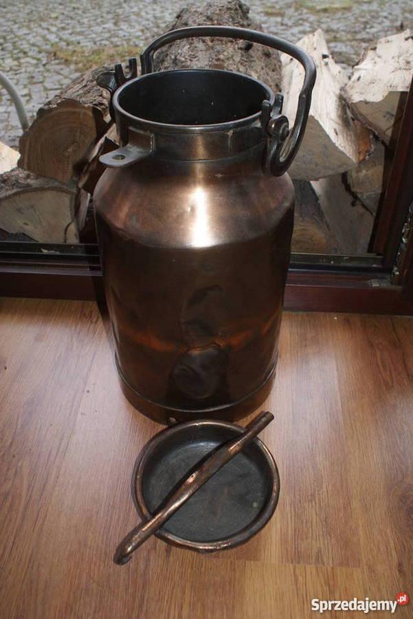 Stara piękna miedziana kanka poj 15 litrów Warszawa sprzedam