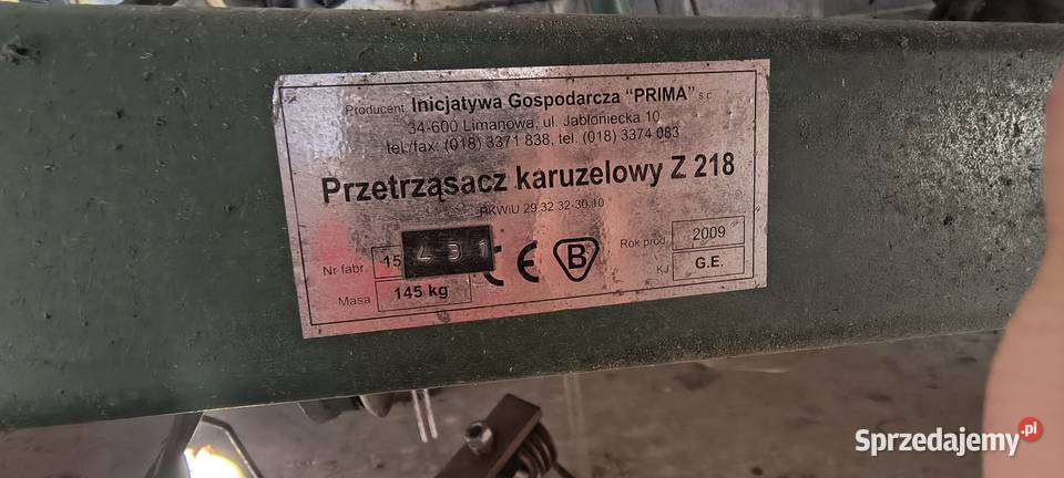 Przetrząsarka przetrząsacz karuzelowy Z218 Stan Piątek