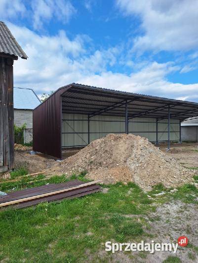 Wiata konstrukcja stalowa bez pozwolenia 6x12 Pozostałe Sępólno Krajeńskie sprzedam