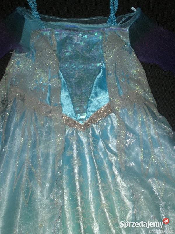 Strój kostium przebranie ELSA KRAINA LODU FROZEN Rozmiar 122 Sukienki i spódniczki Siedlce
