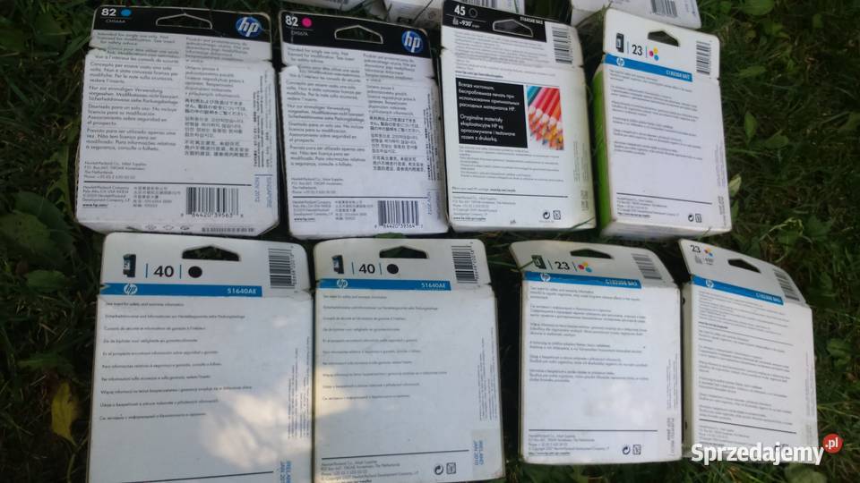 Tusze do HP z stychuoryginalnie zapakowane atramentowa Tuszkowo