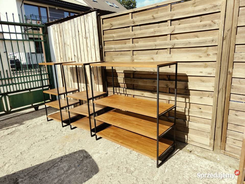 Regał regały półki metalowe loftowe industrialne Warszawa
