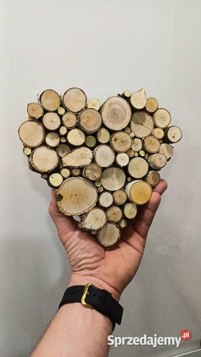 Serce z drewna na Walentynki Zabrze