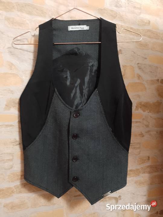 43XL Bianca Biznesowa kamizelka garniturowa z Marynarki i żakiety małopolskie Kraków