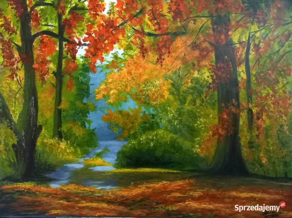 Obraz ręcznie malowany Olsztyn sprzedam