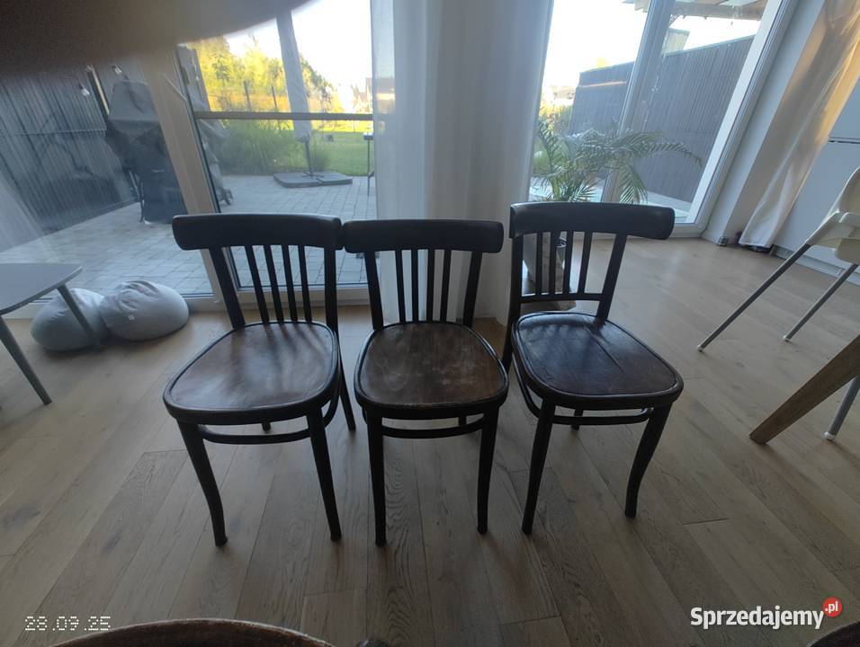 Krzesła thonet 7 sztuk różne modele Krzesła Łódź