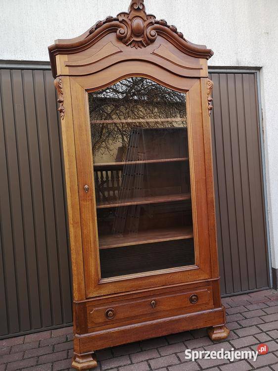 Witryna Biblioteka Ludwikowska Rocaille Stara Swarzędz