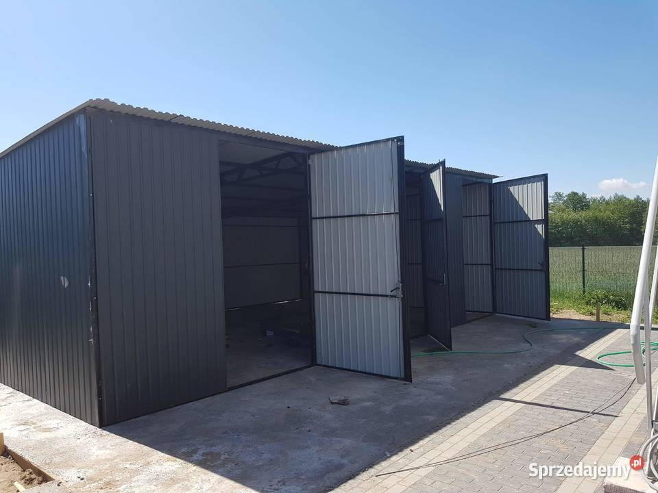 C33 Garaż Blaszany Jednospadowy Garaże Blaszane sprzedam