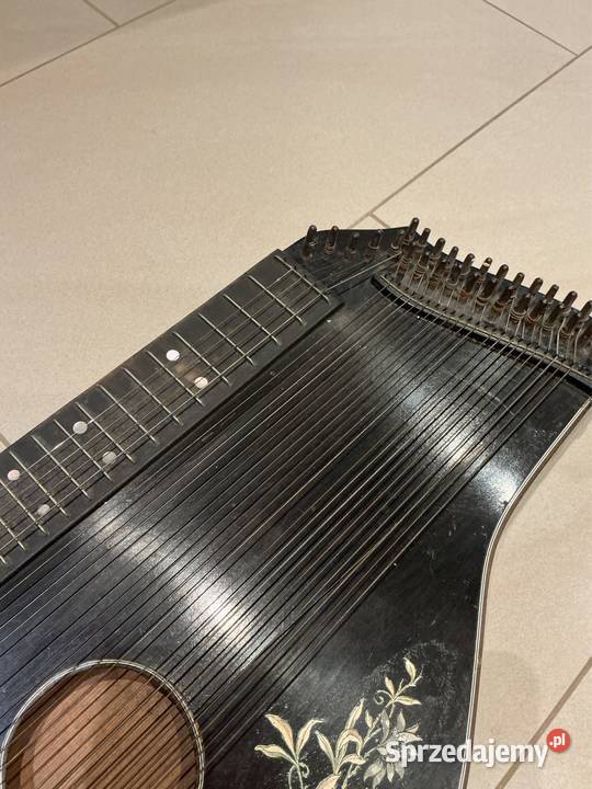Stara Zabytkowa Cytra Instrument Muzyczny lubuskie Nowa Sól