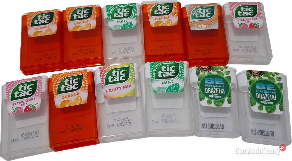 Pojemniki drażetkach Tic Tac 12 15x4x6 Kreatywne Czeladź sprzedam