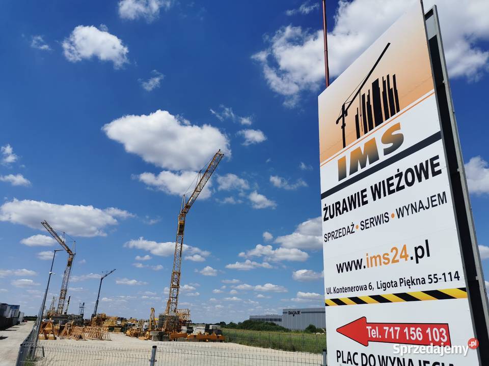 Żuraw wieżowy Potain MC 85B 2004 sterowanie Ligota Piękna