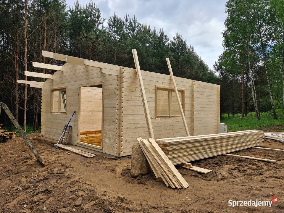 Drewniany domek letniskowy Majka 5x5 22m Mrągowo