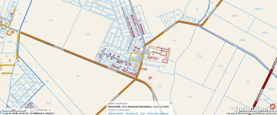 grunt inwestycyjny pod Komornikami prąd Komorniki