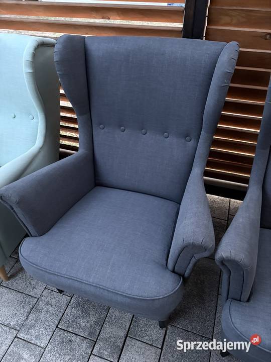 Fotel uszak szary