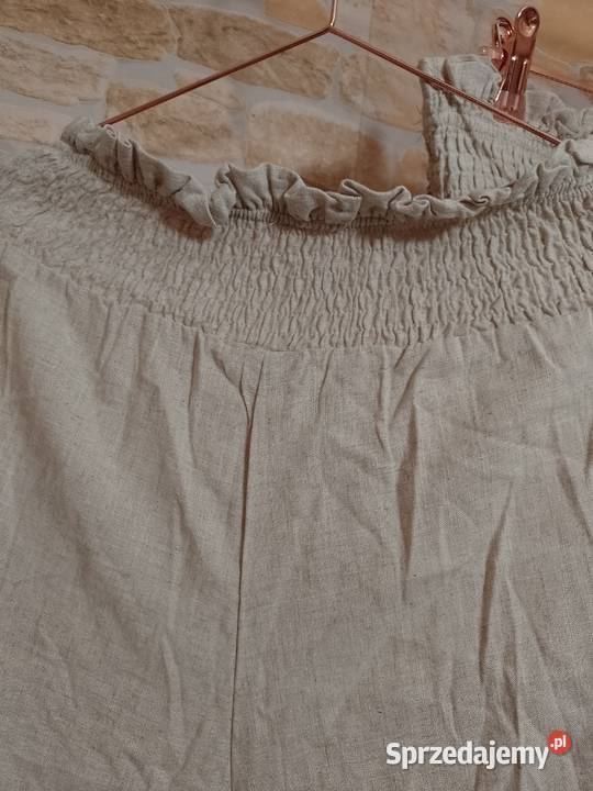 LXL Shein Lniany Zestaw letni spodnie top Kraków