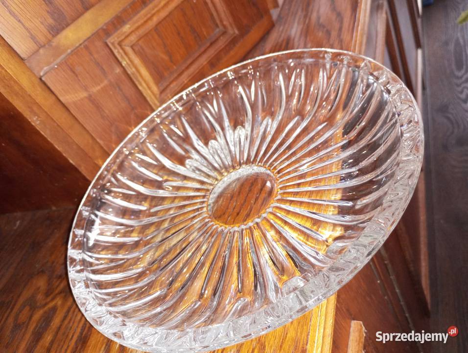 Patera talerz półmisek szkło grube 2 sztuki