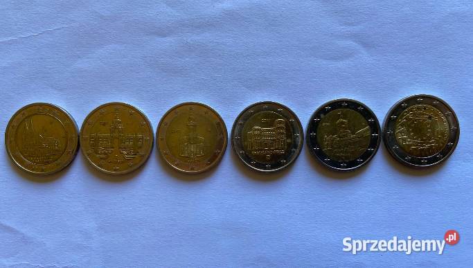 niemieckie monety 2 euro Olkusz sprzedam