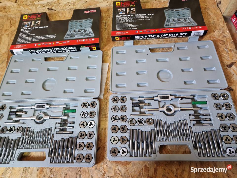 ZESTAW NARZYNEK I GWINTOWNIKÓW 60 EL Głogowa