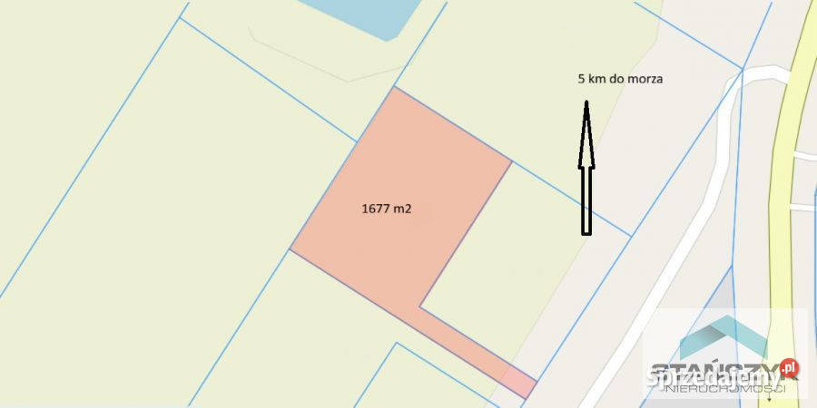 Sprzedaż ziemi Mrzeżyno 1347m2 sprzedam