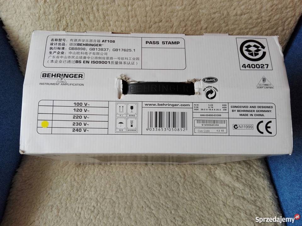 Wzmacniacz do gitary typ Behringer AT108