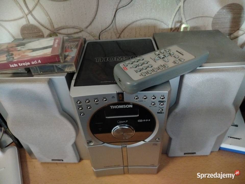 Mini wieża THOMSON z CDMP3 pilot głośniki