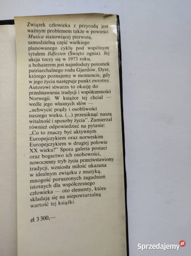 Finn Alnaes Musica twarda z obwolutą świętokrzyskie Kielce