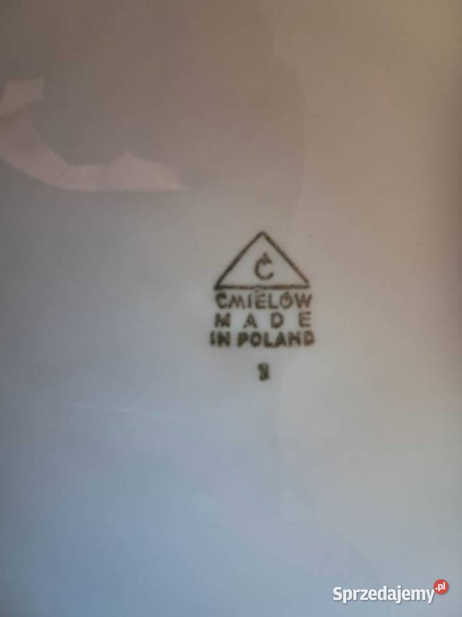 3 używane duże talerze z prlu wytwórnia Ćmielów świętokrzyskie Sandomierz