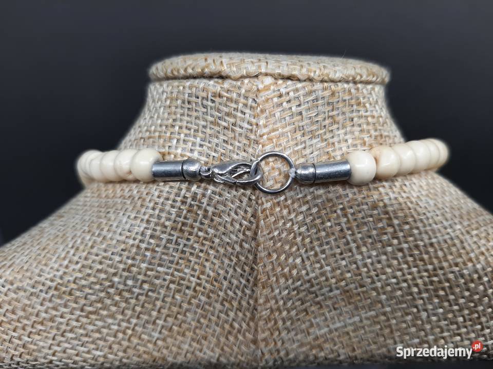 Naszyjnik kremowe owale Lublin