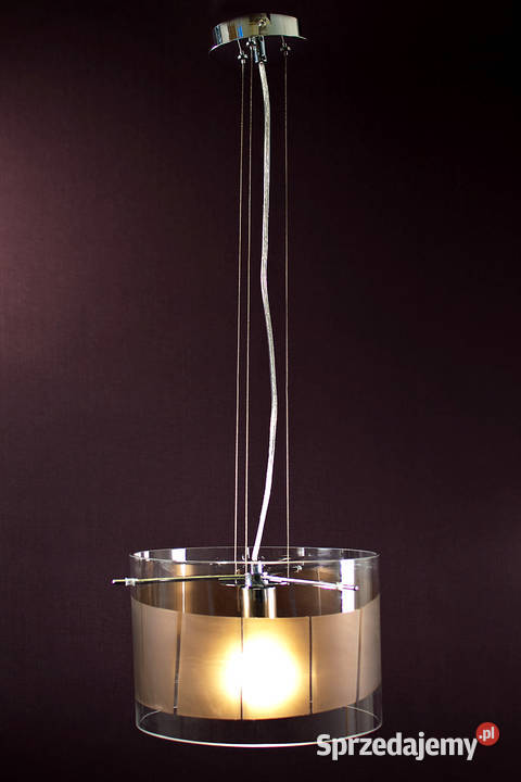 Lampa wisząca AMUNDEBO design szkło z brązowym Nowe