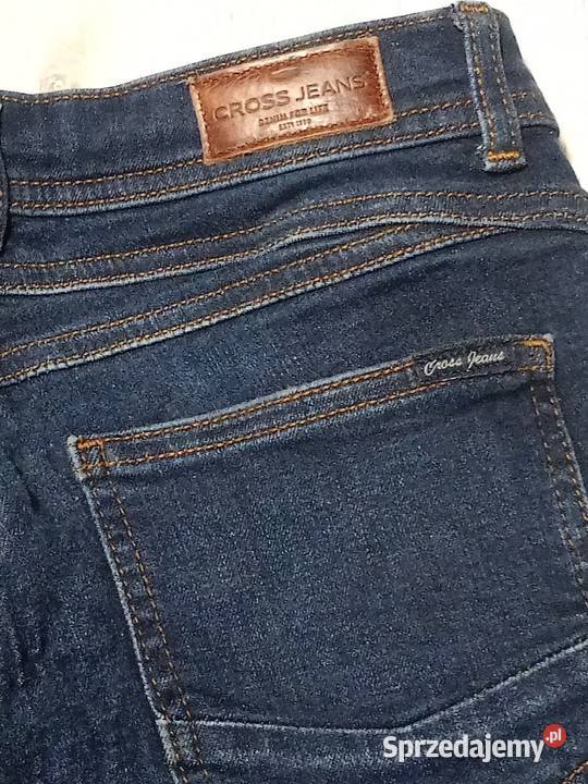 Cross Jeansy damskie granatowe Super Skinny Fit Spodnie Bochnia sprzedam
