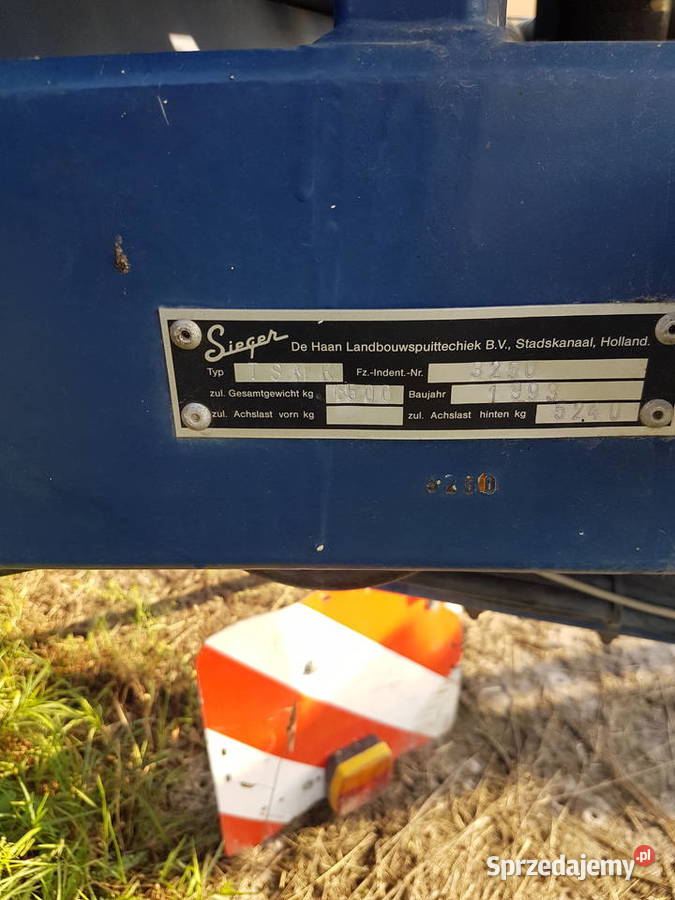 Opryskiwacz Sieger 3500l lance 21m iagany nie lubelskie Kozłówka