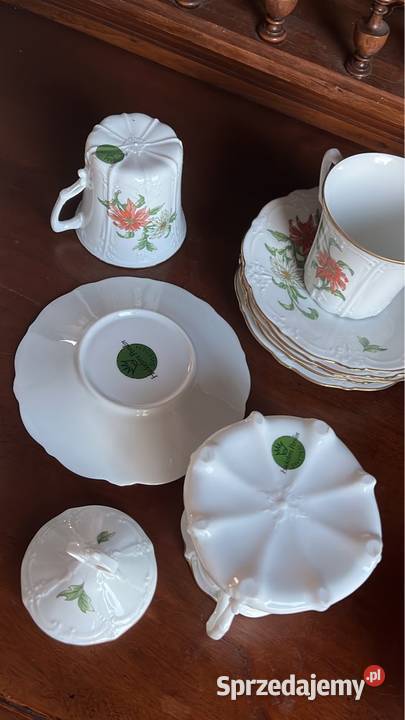 Cukiernica Syg Hackefors Porslin Sweden ale Porcelana i szkło