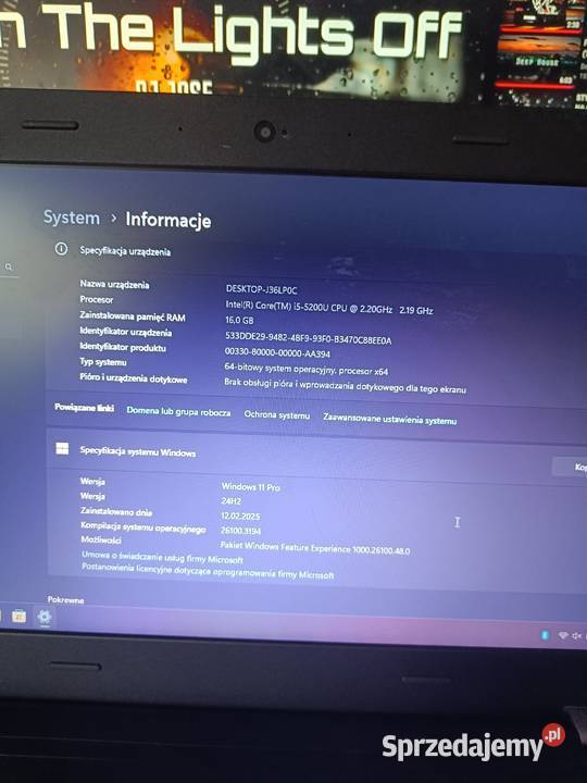 Lenovo ThinkPad E450 I5 5200U16GB256GB SSD14 zachodniopomorskie Budno
