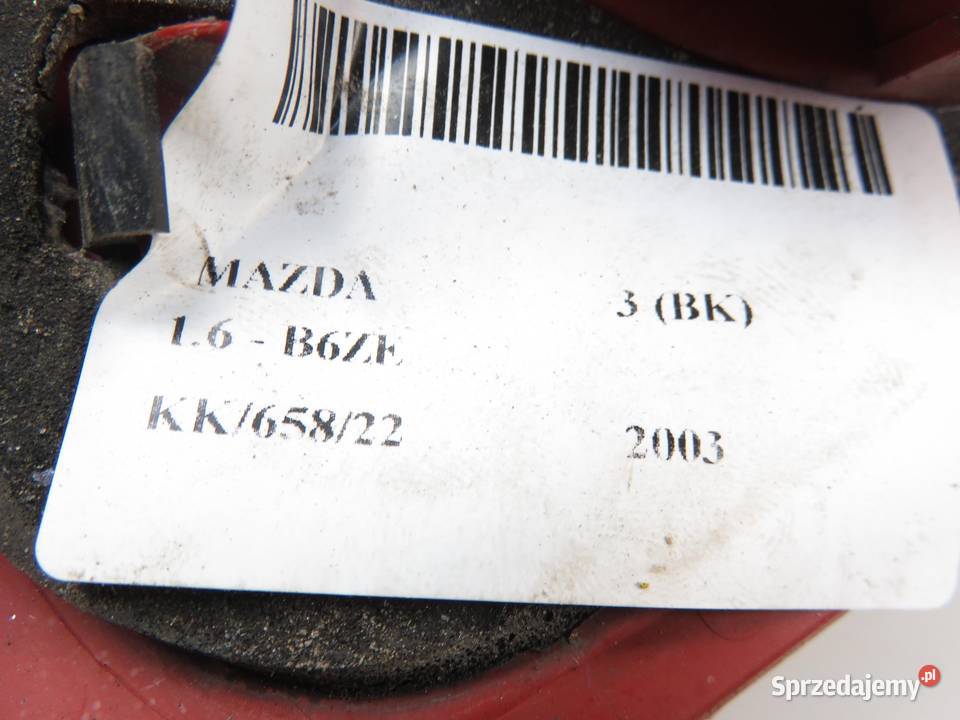 LAMPA LEWA TYLNA KLAPA MAZDA 3 BK P2913L małopolskie