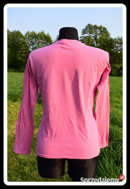 Różowa bluzka Gildan 40 L 42 XL longsleeve mazowieckie