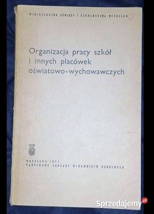 Organizacja pracy szkół i innych placówek