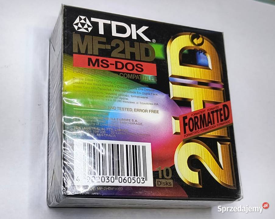 Dyskietki MF2HD TDK 10 sztuk nowe Gdańsk