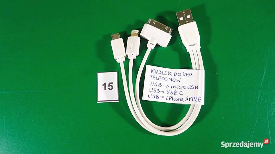 Kabelek USB micro USB USB C USB iPhone Części i akcesoria Chorzów