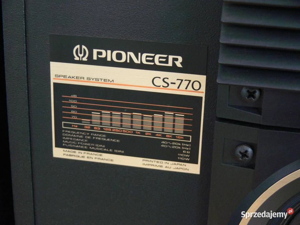 Legendarne kolumny Pioneer CS 770 Vintage Jasło