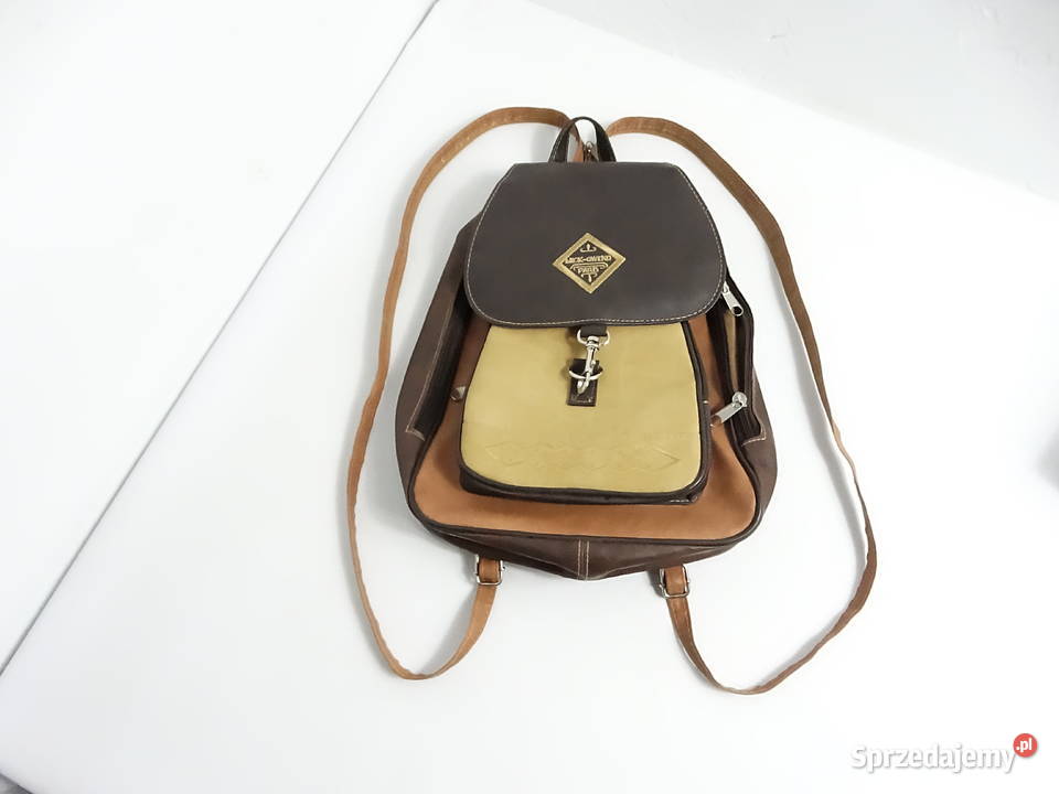 Stylowy Plecak Vintage MickGwend Paris Stan Biłgoraj sprzedam